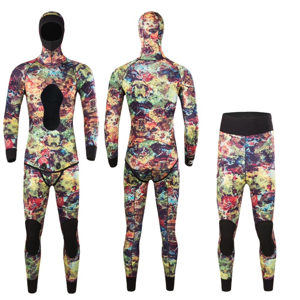 Spearfishing wetsuit - OPEN - Hatch Customs - with hood / two